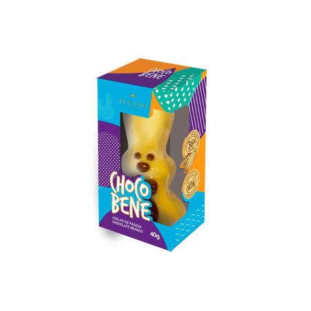 Chocolate Lugano Chocobene Coelho Branco 40G