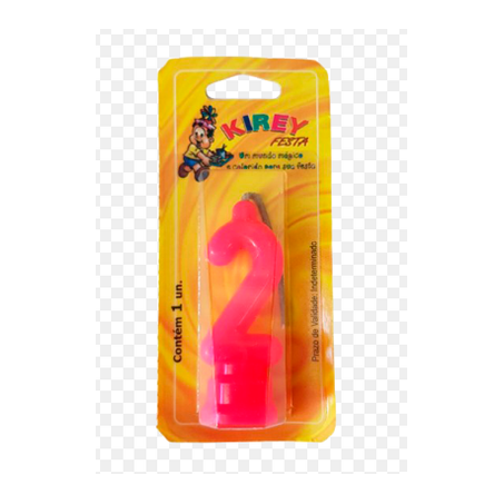 VELA NUMERADA KIREY ROSA N-2