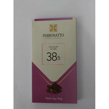 CHOCOLATE FERRONATO 80G 38%CACAU