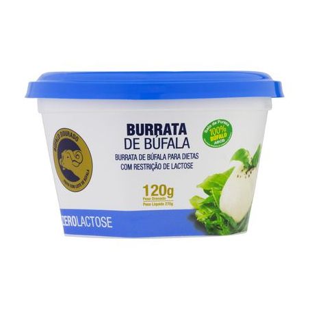 QUEIJO BUFALO DOURADO BURRATA 120G ZERO LACT.