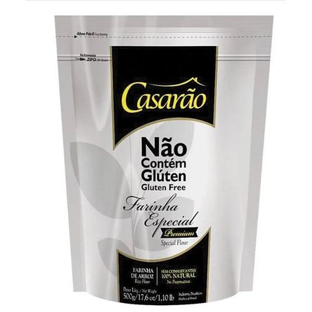 Farinha de arroz casarao premium zero gluten 500g