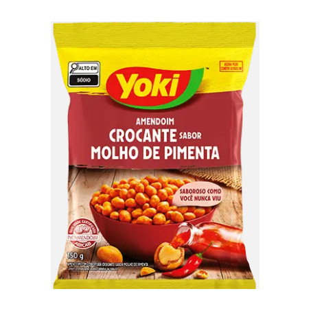 AMENDOIM YOKI 420G CROCANTE MOLHO PIMENTA