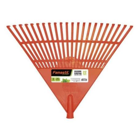 VASSOURA PLÁSTICA FAMASTIL JARDIM 22 DENTES UND