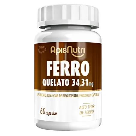 FERRO 34,31MG 60 CAPS -  APISNUTRI