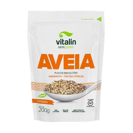 AVEIA FLOCOS SEM GLÚTEN/LACTOSE VITALIN 200G