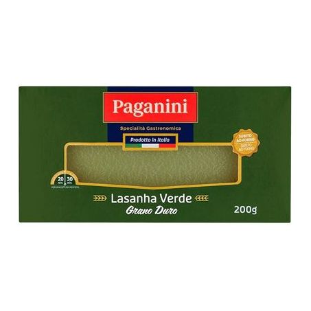 Massa Lasanha Paganini 200g Verde