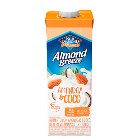 BEBIDA DE AMÊNDOAS COM COCO 1L - ALMOND BREEZE