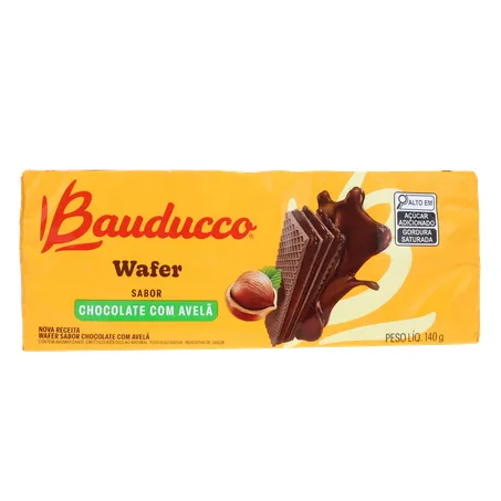 Biscoito Wafer Bauducco Chocolate Avelã 140g 360-35