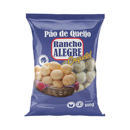 Pão queijo coquetel rancho alegre 800g