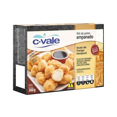 Iscas de file de peito empanado cvale 30
