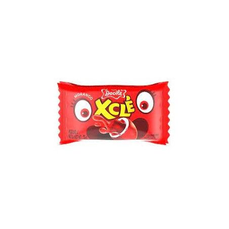 Chicle docile x-cle morango azedinho 4g