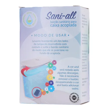 Bastão sanitário sani all citrus caixa acoplada 50g 360-20