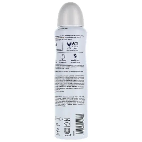 Antitranspirante Aerosol Dove Invisible Dry Violeta e Frésia Branca Frasco Spray 150ml 360-21