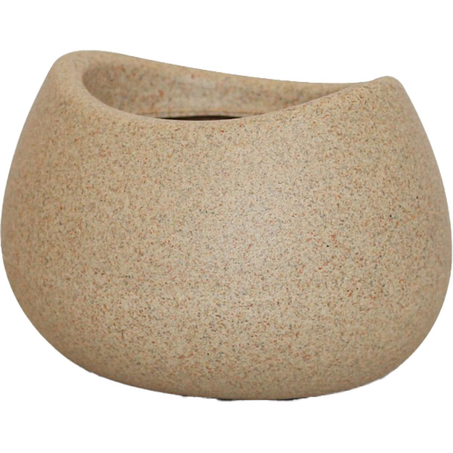 Vaso Terraza Tam. Nº 19 - Oval - Com Textura - Areia