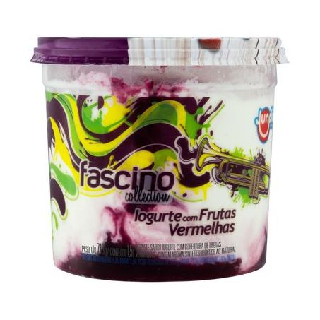 Sorvete Jundiá Fascino Collection Iogurte com Frutas Vermelhasitro 1.5LT