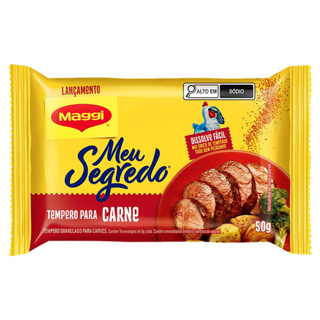 Tempero Maggi 50g - Meu Segredo - Carne
