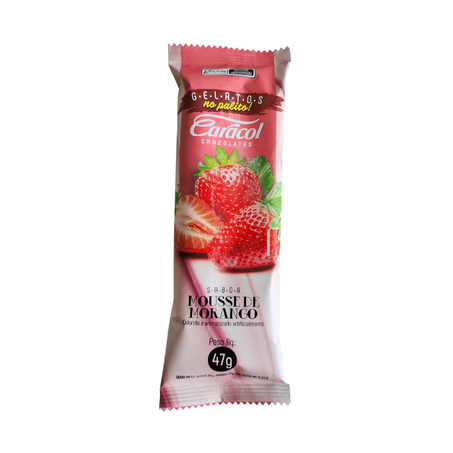 PICOLÉ CARACOL MOUSSE DE MORANGO 47G