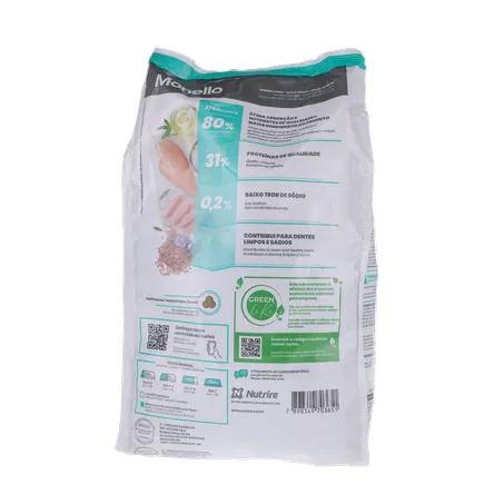 ALIM GATO MONELLO 1KG AD BOLA D PEL FRANGO/PEIXE 360-19