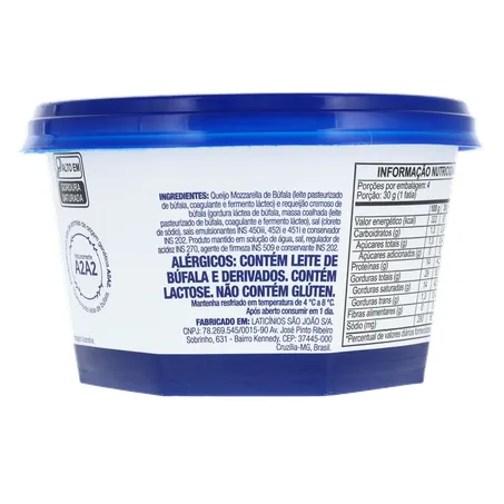 Queijo Burrata de Búfala Búfalo Dourado Pote 270gr 360-11