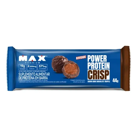Barra Proteina Max Titanium 44g Crisp Dark Chocolate