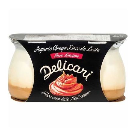 Iorgute Grego Delicari Duo Doce De Leite Zero 340g
