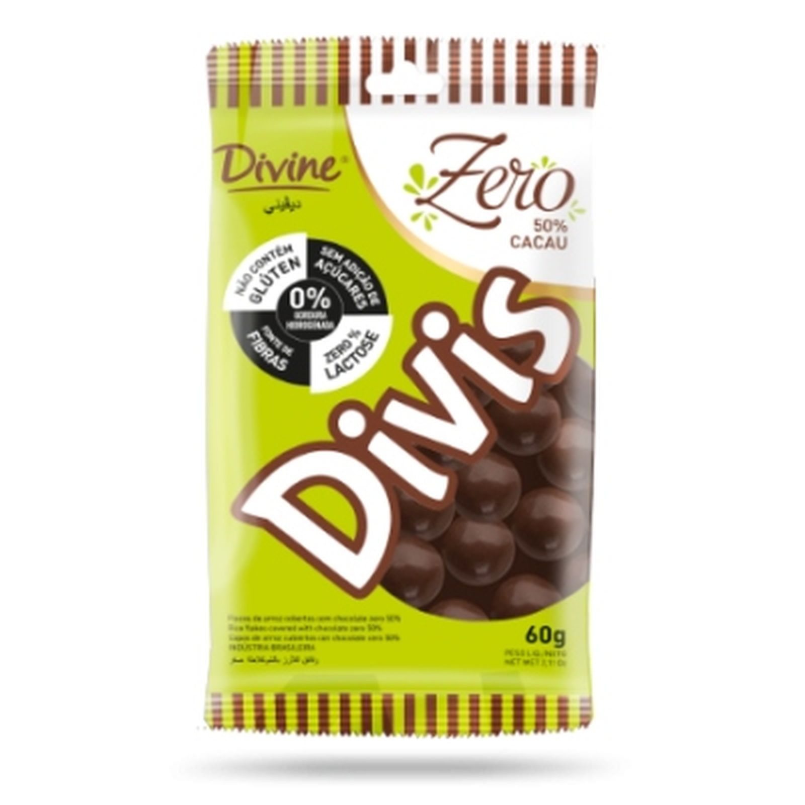 Chocolate Divis Choc Zero 60g | Miller Supermercados