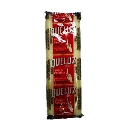 VELA QUELUZ BRANCA N9 29,5G COM 8 UNIDADE