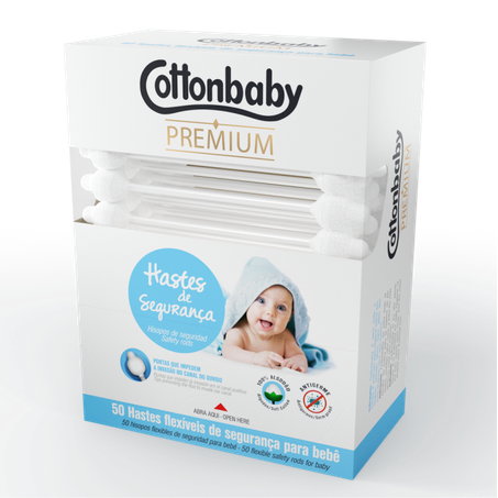 HASTES DE SEGURANÇA COTTONBABY C/50