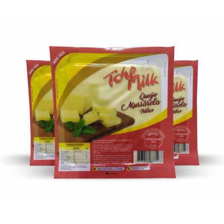 Queijo Massarela Tchê Milk Pedaço Embalado Aprox.200g a Un