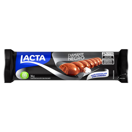 Chocolate Lacta 34g - Diamante Negro