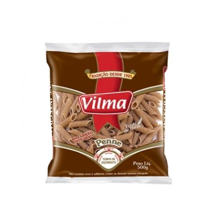 MACARRAO VILMA 500GR PENNE INTEGRAL