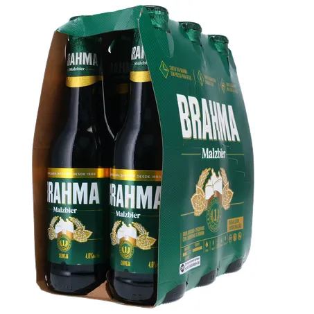 Cerveja Brahma Malzbier Long Neck 355ml C/6 360-12