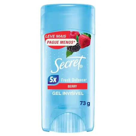 Desodorante Gel Secret 73g Invisible Berry