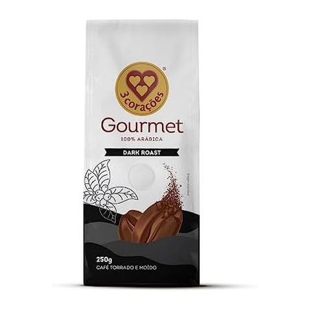 Cafe 3 coracoes gourmet dark roast 250g