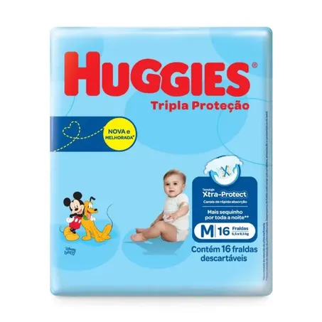 Fralda huggies jumbinho tripla prot m