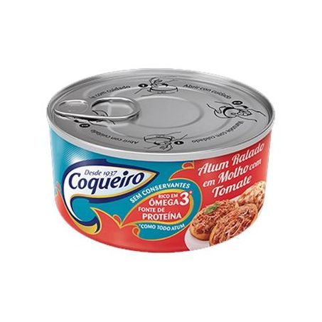 ATUM COQUEIRO RALADO MOLHO TOMATE 160G