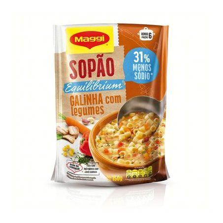 SOPAO MAGGI GALINHA MENOS SODIO 150G