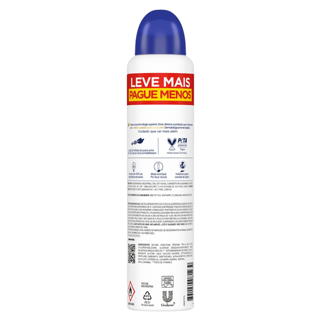 Desodorante Antitranspirante Aerosol Dove Original 250ml 360-1