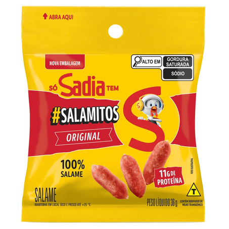 Salamitos Pocket Sadia 36g - Tradicional