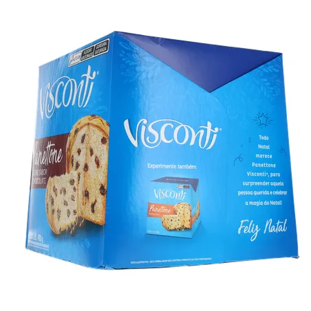 Panettone Visconti Chocolate Caixa 400gr 360-6