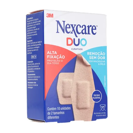 Curativo nexcare duo tamanhos diferentes caixa c-10unid 360-15