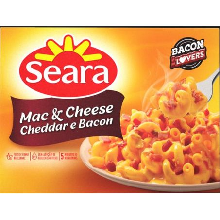 MAC & CHEESE CHEDDAR E BACON 300G SEARA
