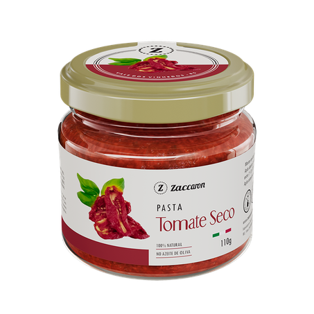 PASTA ZACCARON DE TOMATE SECO VIDRO 110G