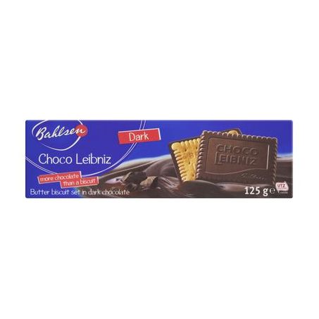 BISCOITO BAHLSEN 125G CHOCOLATE LEIBNIZ DARK 