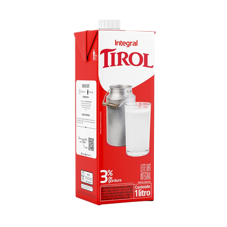 Leite tirol integral tampa 1l