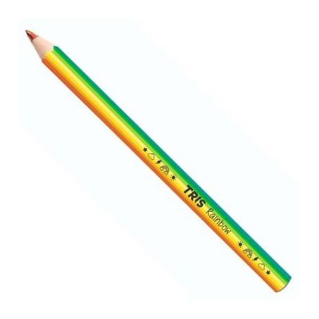 Escolar lapis cor jumbo tris rainbow un