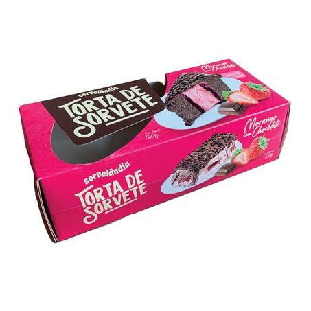 TORTA SORVELANDIA 650G MORANGO/CHOCO