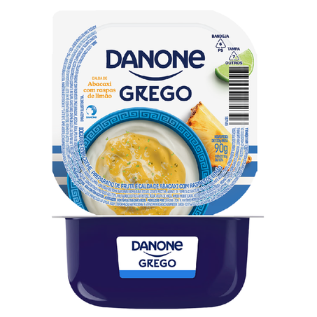 IOGURTE DANONE GREGO CALDA ABACAXI C/LIMÃO 90G