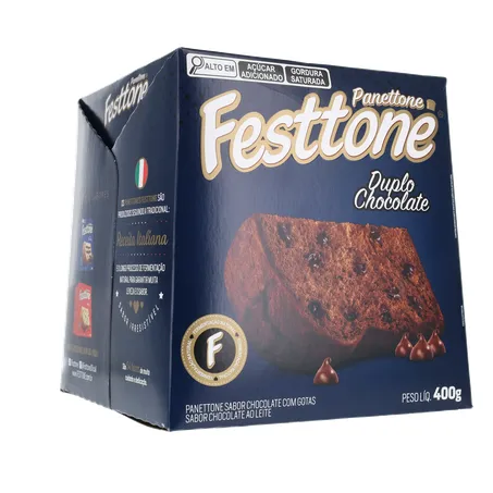 Panettone festtone duplo chocolate 400g 360-15