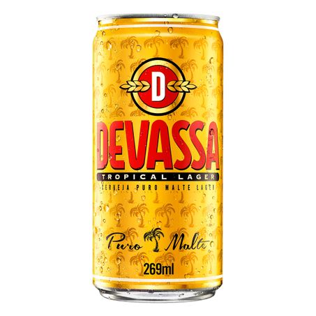 CERVEJA LAGER PURO MALTE TROPICAL DEVASSA 269ML